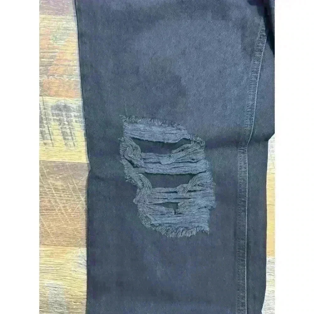 NWT We The‎ Free People Maggie Mid Rise Straight Jeans Black Onyx Size 27 - Picture 9 of 16